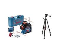 Bosch Professional Nivel láser GLL 3-80 + Bosch Professional Trípode para Láseres y Niveles BT 150