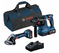 Bosch Professional Pack de taladro percutor y amoladora
