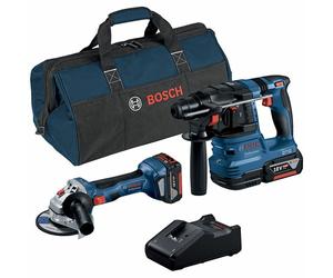 Bosch Professional Pack de taladro percutor y amoladora