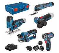 Bosch Professional Paquete de 5 Herramientas con 3 Baterías y Cargador