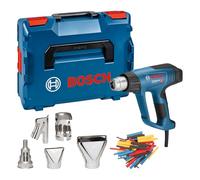 Bosch Professional pistola de aire caliente GHG 23-66 (hasta 650 °C, 4 programas personalizados, con boquillas, set de tubos termorretráctiles, L-BOXX)