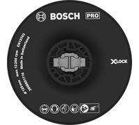 Bosch Professional – Plato de soporte duro (X-LOCK, Ø125 mm) Negro