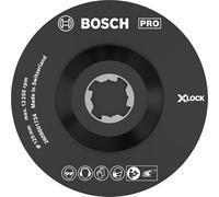 Bosch Professional SCM - Plato de soporte SCM (con clavija central, X-LOCK, Ø125 mm), Negro