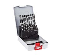Bosch Professional Set de 19 brocas helicoidales HSS PointTeQ (para metal, ProBox, accesorio de taladro), Color, diámetro 1-10 mm