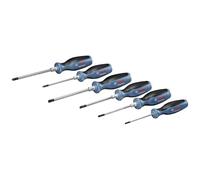 Bosch – Set 6 destornilladores Torx – Acero S2 – T10x75, T75x75, T20x100, T25x100, T30x125, T40x125