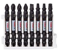 Bosch Professional Set De 8 Puntas De Atornillar Dobles Impact Control (Pick And Click, Accesorio Para Taladro De Impacto)
