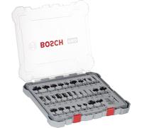 Bosch Professional Set Mixto de Brocas Fresadoras de 30 Piezas (para madera, vástago de Ø 1/4 Inch, Accesorios Fresadoras)
