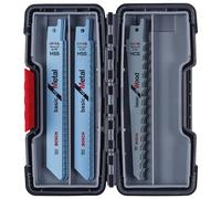 Bosch Professional Set Toughbox – 15 hojas de sierra sable para madera y metal