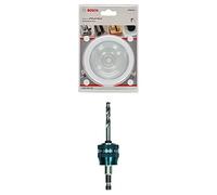 Bosch Professional Sierra de Corona Progressor for Wood and Metal (para Madera y Metal, Ø 83 mm) + 1x Power Change Plus Adaptador (Conexión hexagonal de 3/8", Broca HSS-G Ø 7.15 x 85 mm)