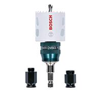 Bosch Professional Sierra de corona Progressor for Wood & Metal Starter Kit Set (para madera y metal, Ø 51 mm, accesorios para taladro)