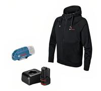 Bosch Professional sudadera calefactable GHH 12+18V XA (in daptador de carga con USB GAA 12V-21 + batería GBA 12V 2.0Ah + cargador GAL 12V-20) - Talla 3XL
