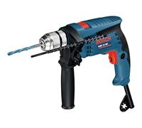 Bosch Taladro percutor GSB 13 RE – 600 W, portabrocas 13 mm, profundidad retráctil 210 mm