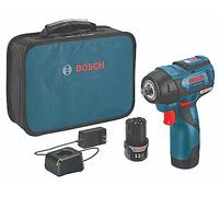 Bosch PS82-02 12V Max EC - Kit de llave de impacto sin escobillas de 3/8 pulgadas