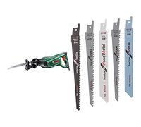 Bosch PSA 700 E - Sierra sable, sistema SDS, 710 W, 240 V + Pack de 5 cuchillas Bosch para KEO