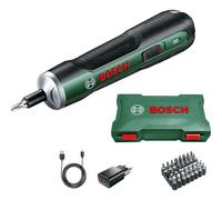 Bosch PushDrive Destornillador inalámbrico con cargador micro USB y 32 puntas