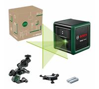 Bosch Quigo Verde Láser de línea con alicates MM2 y adaptación