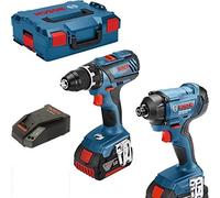 Bosch ROBERT PRO DGA56133 Kit Bosch Taladro GSR 18V-28 + Destornillador de impacto GDR 18V-160 + 2 baterías 4.0Ah-L 06019G5107