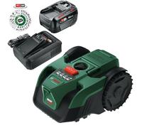 Bosch Robot cortacésped inalámbrico VISIMOW18V-100 (para césped de hasta 100 m², Ancho de Corte: 16 cm, Altura de Corte: 20-60 mm, Incluye batería y Cargador)
