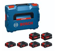 Bosch Set de Baterías Professional 18V EXPERT (4x 4.0 Ah EXBA18V-40 + 2x 8.0 Ah EXBA18V-80) con L-BOXX 136