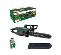 Bosch sierra de cadena UniversalChain 40 | 1800 W, ligera: 4,3 kg; velocidad de cadena: 12 m/s, con aceite de motosierra incluido - Amazon Exclusive