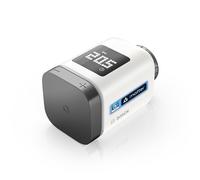 Bosch Smart Home Termostato de radiador II [+M], termostato Inteligente, Uso Flexible en el Sistema Bosch Smart Home o en Sistemas Matter con Independencia del Fabricante, Antracita
