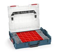 Bosch Sortimo L BOXX 102 Caja organizadora profesional azul tapa transparente con juego de cajas de inserción A3 | Cajas clasificadoras para piezas pequeñas | Sistema ideal de almacenamiento de piezas