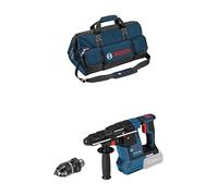 Bosch System GBH 18V-26 F - Martillo perforador a batería (2,6 J, Ø máx. 26 mm, SDS plus + cilíndrico, sin batería, en caja) + Bosch Professional - Bolsa para herramientas (talla L, 55x35x35 cm)