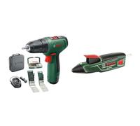 Bosch taladro/atornillador a batería EasyDrill 1200 (batería de 2,0 Ah, sistema de 12 V)+ Bosch GluePen - (cargador microUSB, 4 uds. de adhesivo Ultrapower, caja de cartón, 3,6 V)