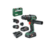Bosch - Taladro de impacto AKU 18V, 2x batería 2,5 Ah GBA, cargador 06039E2105