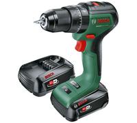 Bosch Taladro percutor a batería UniversalImpact 18 60 – 18 V sin escobillas – 2 baterías 2,0 Ah