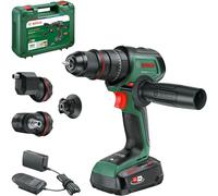 Bosch Taladro de percusión con batería AdvancedImpact 18V-80 QuickSnap (18V; Brushless; 82 Nm; accesorio angular, excéntr. y magn.; con batería y cargador) - Amazon Exclusive
