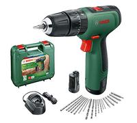 Bosch Taladro percutor a batería EasyImpact 1200 12V 30 Nm 2 baterías 1.5Ah 19 accesorios maletín