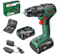 Bosch - Taladro Percutor a Batería - UniversalImpact 18V-60 con Set de 51 Accesorios - 18V Brushless, 60Nm, Portabrocas Metálico, 2 baterías 2.0Ah, Cargador AL18V-20 y Maletín de transporte Diy