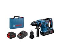 Bosch Taladro Percutor Profesional GBH 18V-34 CF SDS Plus Sin Escobillas Kit con 2 Baterias 5.5Ah, Maletin, 1.3 cm Capacidad Maxima, 500 RPM, Ideal para Hormigon