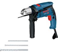 BOSCH Taladro Percutor Professional GSB 13 RE con Maleta y Set de Brocas