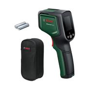 Bosch termómetro de infrarrojos AdvancedTemp (de -30 °C a +500 °C, detector de moho + puentes térmicos integrados, indicador LED de fácil interpretación y carcasa fabricada con material reciclado)