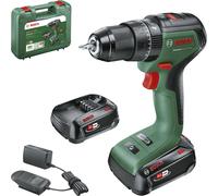Bosch UniversalImpact 18V-60 Taladro Percutor Inalámbrico con 2 Baterías de 2,0 Ah y Cargador
