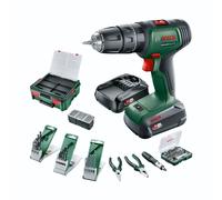 Bosch UniversalImpact 18V Taladro inalámbrico con 2 baterías y SystemBox
