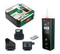 Bosch Medidor láser Zamo 4.ª gen. – 3 adaptadores, hasta 25 m, pilas recargables USB-C