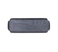 Bosign Bandeja Leaf™ de madera resistente al agua y al aceite 33×11.5 cm Sauce negro