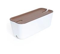 Bosign Caja para cables Cable Organiser XL decoración de madera oscura