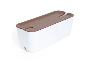 Bosign Caja para cables Cable Organiser XL decoración de madera oscura