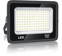 BOSITE Focos LED Exterior 200W, Foco Proyector Led Blanco Fría 6500K, 20000LM Foco LED, IP65 Impermeable Proyector LED exterior para Patio, Terraza, Jardín, Garaje, Naves