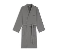 BOSS Albornoz de algodón con cinturón a rayas de la marca - StyleBLINEA White Bath robe XL, KIM-BLINEA Gris S
