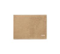 BOSS Alfombrilla de baño de algodón con logo bordado en contraste - StyleEDGE White Bath mat 050, BMAT-EDGE Beige ONESI