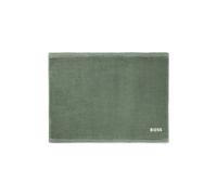 BOSS Alfombrilla de baño de algodón con logo bordado en contraste - StyleEDGE White Bath mat 050, BMAT-EDGE Verde ONESI