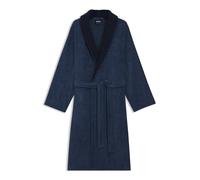 BOSS Batín en terciopelo de algodón con monograma Double B - StyleDOUBLEB Cypres Bath robe L, KIM-DOUBLEB Azul oscuro XL