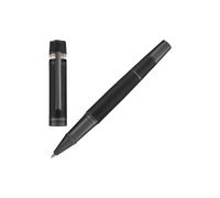 BOSS Bolígrafo con textura y anilla con rayas de la marca - StyleBallpoint pen Core Iconic Black, 58465087 Negro pcs.