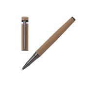 BOSS Bolígrafo de gel cámel con detalle de rayas de la marca en el capuchón - StyleRollerball pen Loop Camel Iconic, 58131042 Marrón pcs.