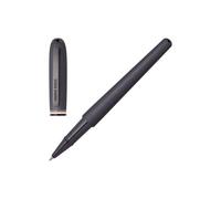 BOSS Bolígrafo de gel cepillado y anilla con rayas de la marca - StyleRollerball pen Contour Iconic, 58139243 Gris pcs.